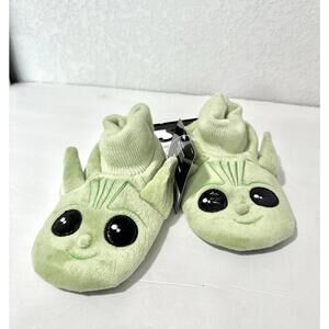 Disney Star Wars Baby Grogu/Yoda Green Slippers Size M 7-8 The Mandalorian New
